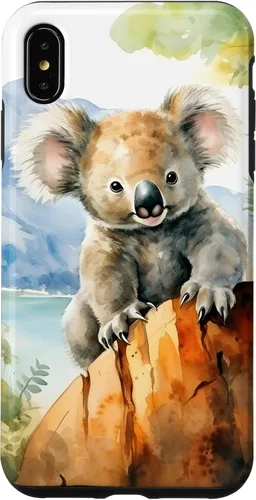 Vista 11 de Cute Little Koala Bear in The Wild Case for iPhone 17