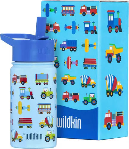 Vista 50 de Wildkin Kids - Botella de agua de acero inoxidable de 14 onzas para niños – Sin BPA, a prueba de fugas, aislada, fácil de limpiar - Ballerina