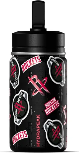 Vista 16 de Hydrapeak x NBA Botella de agua mini de 14 onzas oficialmente licenciada de los Atlanta Hawks para niños con tapa con popote y asa, reutilizable