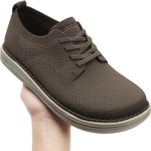 Vista 2 de Zapatos anchos para hombre Zapatos sin cordones Zapatos mocasines para hombre Zapatos de senderismo para hombre