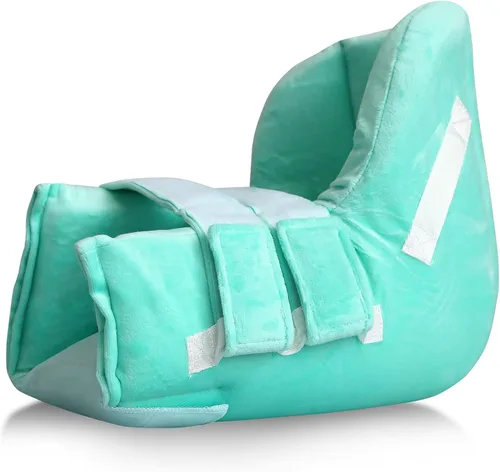 Vista 8 de NYOrtho Protectores de talón para llagas por presión - Cojín cómodo con fondo abierto - Bota de descarga del talón con paquete de gel refrigerante
