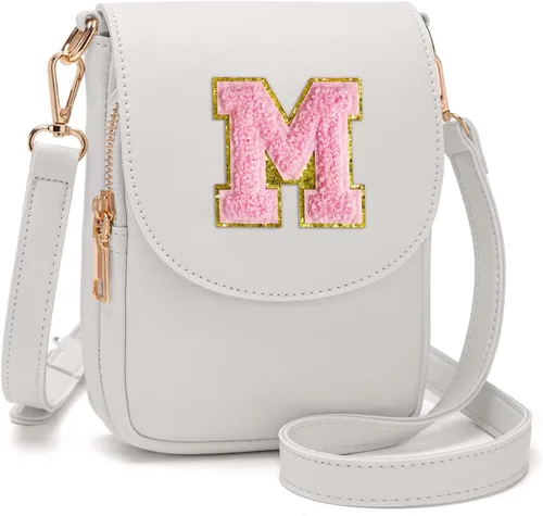 Vista 123 de Viverte Bolso Cruzado para Niñas Adolescentes Pequeñas, Bolso Inicial para Celular, Pequeña Cartera para Niños Pequeños, Bolso de Cuero con Tres