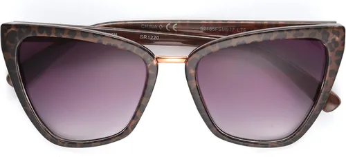 Vista 5 de Steve Madden Gafas de sol Iris para mujer Cateye, Animal, 2.244in