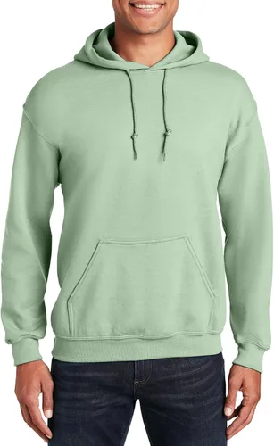 Vista 29 de Gildan - Sudadera con capucha para hombre, mezcla pesada, cordón de ajuste, Rosa de seguridad