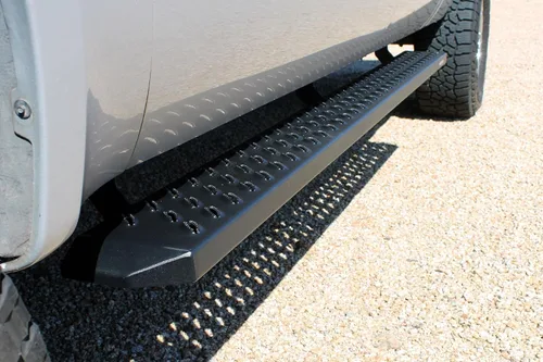 Vista 7 de Raptor Series Estribos Pasos 6.5in Ancho Sawtooth Grip Aluminio Negro Parte 2103-0344BT