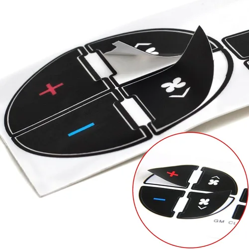 Vista 7 de x xotic tech Paquete de 2 calcomanías de botón de CA para automóvil, kit de reparación de botón de control de CA, compatible con Chevy Silverado