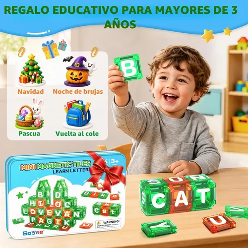 Vista 8 de Bloques magnéticos para aprender letras para niños de 3 a 12 años