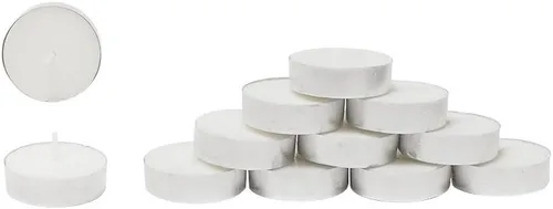 Vista 3 de Mega Candles - Velas sin perfume, para todos los usos, color blanco, juego de 50