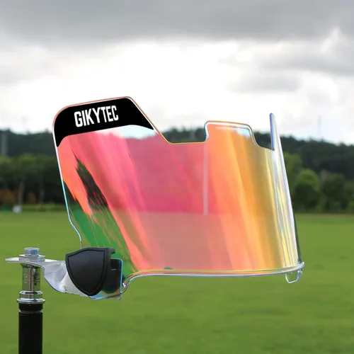 Vista 6 de Visera de fútbol GIKYTEC Youth Football Helmet Visera resistente a los arañazos, bloqueo UV, visera de protección facial para casco de fútbol