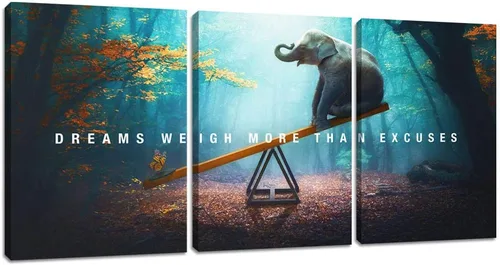 Vista 10 de Arte de pared motivacional para oficina, lienzo inspirador, arte de pared, póster de ajetreo, impresión de cita de empresario, pintura de pared, 3