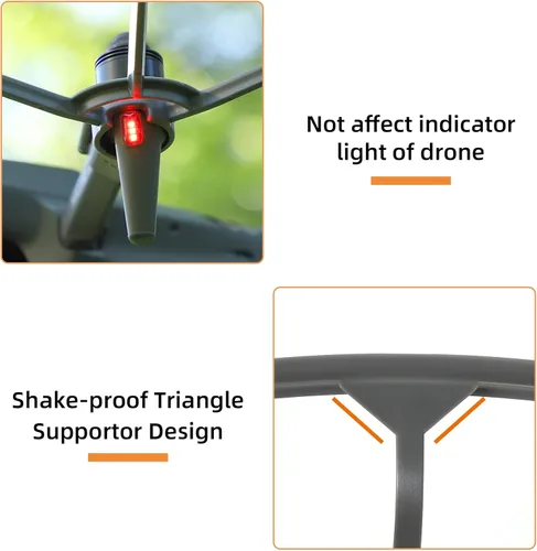 Vista 6 de Mavic 3 Pro Protector de hélice, protector de hélices extraíbles de liberación rápida para DJI Mavic 3 Pro, accesorios para drones, anillo