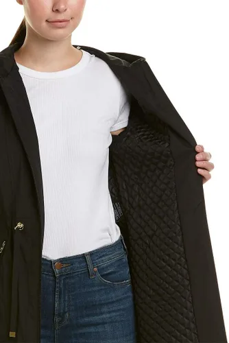 Vista 3 de Cole Haan Abrigo de lluvia Anorack con capucha para mujer Negro