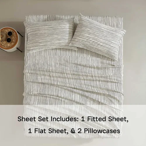 Vista 10 de Marimekko - Sábanas Queen, Juego de Ropa de Cama de Algodón Premium, Decoración del Hogar Lujosamente Suave y Lisa, Certificado GOTS