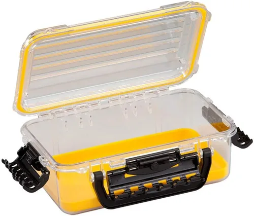 Vista 3 de Plano Guide Serie 3500 Caja de Campo Impermeable, Naranja, Pequeña, Caja Seca Impermeable con Correa para Barco, Kayak y Camping, Almacenamiento