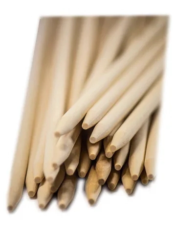 Vista 5 de Concession Essentials Brochetas de madera de 5.5 x 0.25 pulgadas de madera de caramelo de manzana, paquete de 100