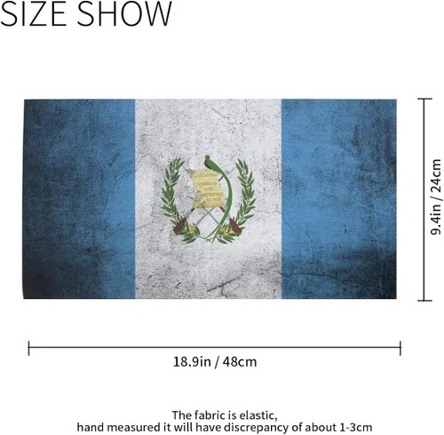 Vista 2 de Ningboo 2 bandanas mágicas con diseño de bandera de Grunge