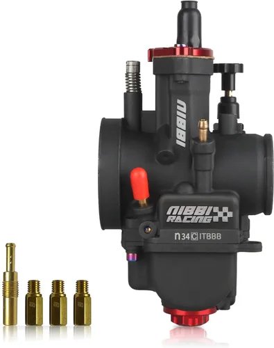 Vista 12 de NIBBI Carburador PWK de 24 mm con carburador Jets, Compatible con 125 cc-150 cc YAMAHA KAWASAKI SUZUKI Apollo SSR TTR SYM TAOTAO ATV, moto de cross