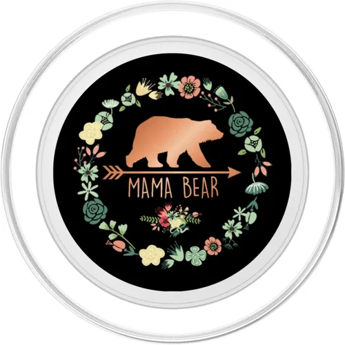 Vista 2 de Mama Bear Flowers PopSockets PopGrip: agarre intercambiable para teléfonos y tabletas PopSockets MagSafe PopGrip para iPhone