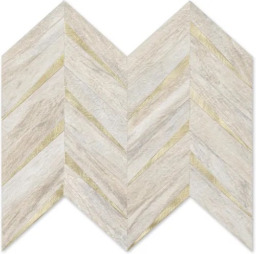 Vista 13 de STICKGOO 1 hoja de azulejos de espiga para despegar y pegar, PVC de mármol blanco para salpicaderos, azulejos de pared autoadhesivos para cocina