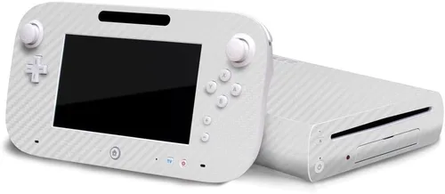 Vista 8 de 3D Carbon Fiber Black - Air Release Vinyl Decal Faceplate Mod Skin Kit by System Skins - Compatible with Nintendo Wii U Console