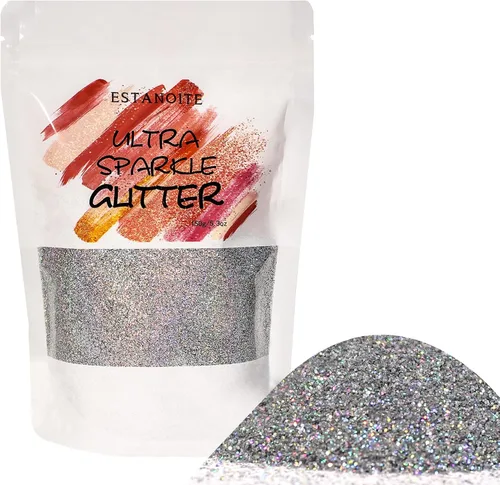 Vista 15 de Purpurina extrafina de 5.29 oz, polvo holográfico de purpurina ultrafina para resina, vasos, maquillaje, cara, ojos, cabello, cuerpo, manualidades
