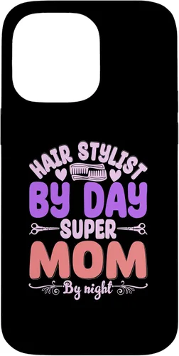 Vista 21 de Hair Stylists by Day Super Mom by Night Hair Stylist Case para iPhone 17
