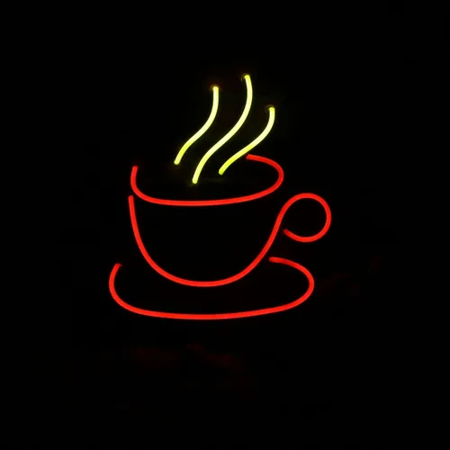 Vista 9 de AdvPro Señal de neón LED de silicona de la flexión del té o del café - azul - st16s33-fnu0410-b