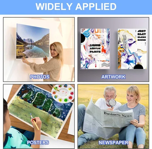 Vista 6 de Sherr 1 protector rígido de impresión para papel de póster de 18 x 24 pulgadas, protectores de páginas, fundas de plástico para póster, soporte