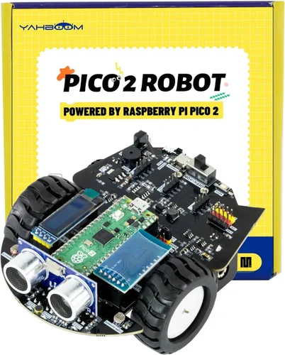 Vista 7 de Yahboom Raspberry Pi Pico2 Smart Robot Car Starter Programación Robot Kit DIY MicroPython Electrónica Científica Programación Proyecto Kit