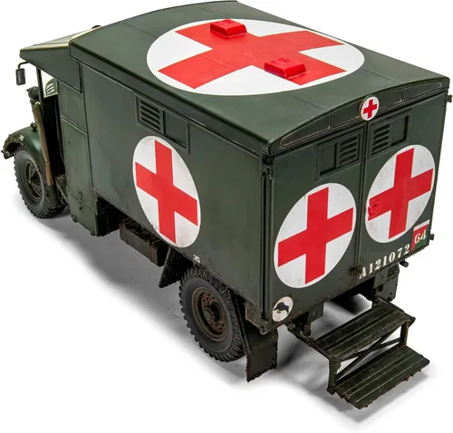 Vista 3 de Airfix Juego de modelos, A1375 Austin K2/Y, kit de modelo de ambulancia - Kit de construcción de modelo de vehículo de motor de plástico