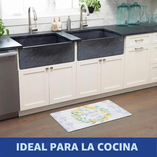 Vista 12 de Home Dynamix Cozy Living Tapete Corredor Corona de Limón Gather Together Anti-Fatiga para Cocina, Tapete Antideslizante para Piso, Tapete Acolchado