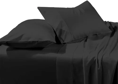 Vista 17 de LaxLinen 4 PCs Sheet Set (+30 Inch) Extra Deep Pocket Twin/Single Bed Size, Aqua Solid 600 Thread Count 100% Egyptian Cotton