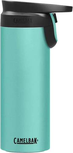 Vista 26 de CamelBak Forge Flow - Taza de viaje aislada de acero inoxidable, color negro, 16 onzas