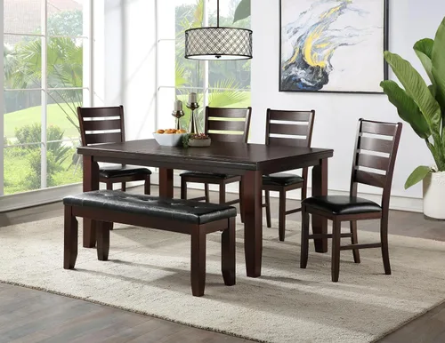 Vista 2 de Cherry Dining Table with Tapered Leg