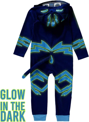 Vista 7 de PJ Masks Catboy Gekko Glow-in-the-Dark Catboy Costume with Ears and Attached Tail
