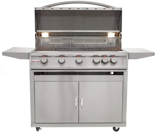 Vista 2 de Blaze Parrilla independiente con luces (BLZ-5LTE2-LP-BLZ-5-CART), 40 pulgadas, gas propano