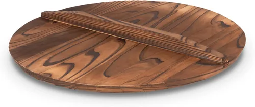 Vista 6 de Craft Wok Tapa de cúpula para woks de 14 pulgadas con forma de cúpula tradicional con mango de madera para woks de 14 pulgadas, utensilios de cocina