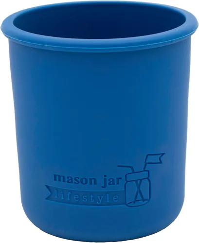 Vista 6 de Mason Jar Lifestyle Fundas de silicona de media pinta de boca regular de 8 onzas para proteger la pelota, Kerr, tarros de conservas acolchados