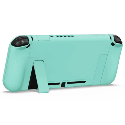 Vista 122 de PlayVital AlterGrips Ergonomic Grips Cover for Nintendo Switch, [2 Design] Interchangeable Comfort Dockable Protective Case with Screen Protector &