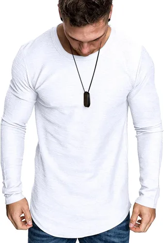 Vista 3 de Camiseta deportiva de algodón para hombre, gimnasio y entrenamiento.