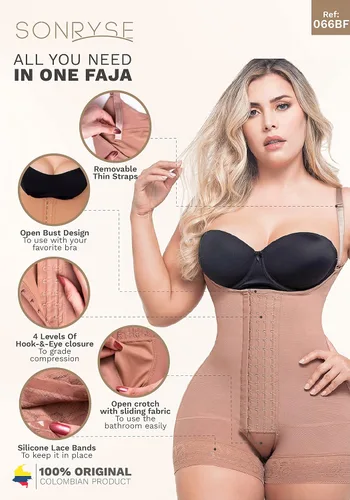 Vista 4 de Sonryse Fajas Colombianas Postparto Cesarea Colombian Postpartum Shapewear