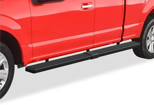 Vista 13 de iBoard estribos para camioneta Ford F150 Super Cab Pickup 4 puertas 2015-2017, 6 pulgadas, Plateado Plateado aluminio