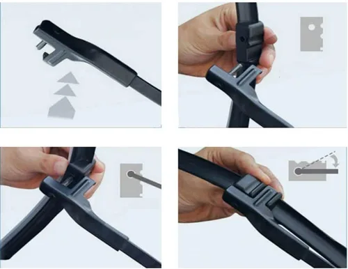 Vista 6 de Wiper Front & Rear Wiper Blades Set Compatible with BMW 5 Series F11 2010-2016 Windshield Windscreen Window Brushes 26"18"14