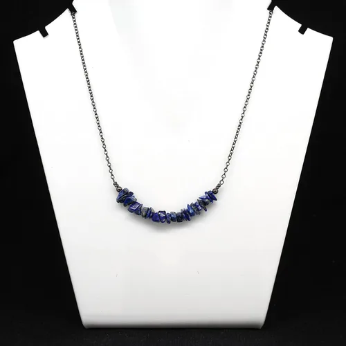 Vista 19 de Gempires - Collar de barra de chips naturales, cristales curativos de energía, regalo de cumpleaños, regalo para ella, joyería de piedras preciosas