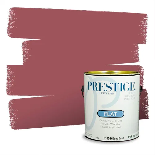 Vista 628 de Prestige Paints Pintura exterior e imprimación en uno, 1 galón, plano, coincidencia comparable de Valspar* Amber Rose*
