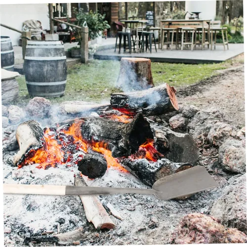 Vista 5 de Pala de hollín Pala multifuncional Estufa Pala de cocina Pala de cenizas de carbón Pala de ceniza de chimenea Pala de limpieza Pala de limpieza