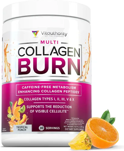 Vista 13 de Vitauthority Péptidos de colágeno en polvo suplementos para la pérdida de peso Complejo de belleza hidrolizado para mujeres, cabello, piel, uñas