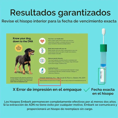 Vista 2 de Embark Prueba de ADN para perros de raza pura: más de 270 condiciones genéticas de salud, 55 rasgos físicos, coeficiente de endogamia (COI)