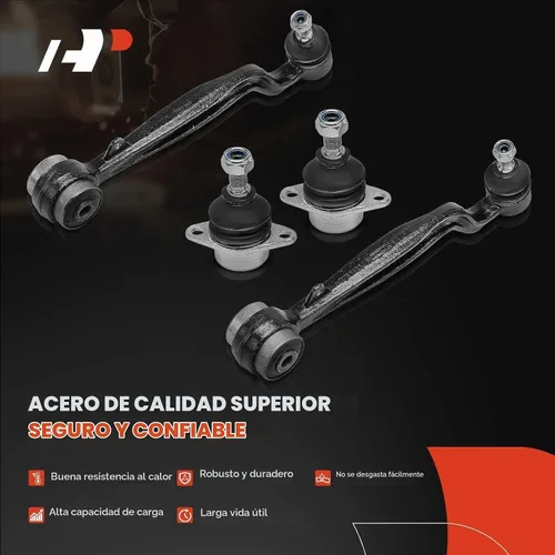 Vista 4 de A-Premium Kit de suspensión delantera de 8 piezas, barra estabilizadora, brazo de control superior inferior