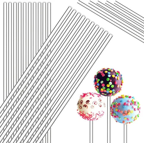 Vista 13 de Zopeal 200 palitos de piruleta acrílicos transparentes para decoración de tartas, dulces, cupcakes, palitos para boda, chocolate, galletas, postres